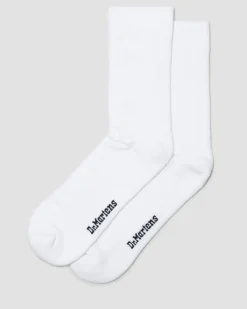 Chaussettes Double Doc en coton biologique mélangé in Blanc