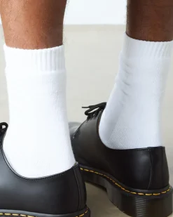 Chaussettes Double Doc en coton biologique mélangé in Blanc