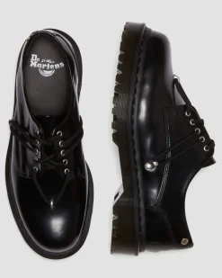 Chaussures Bex Zeffir en cuir à 5 œillets in Noir