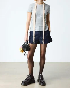 Chaussures Buzz en cuir Distressed Patent à 5 œillets in Noir