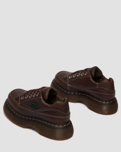 Chaussures Buzz en cuir Grizzly à 5 œillets in Marron Foncé