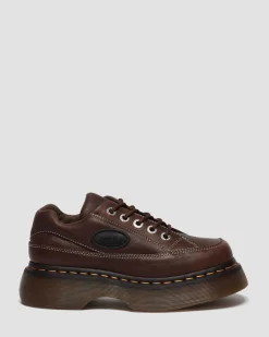 Chaussures Buzz en cuir Grizzly à 5 œillets in Marron Foncé