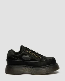 Chaussures Buzz en cuir Hair On à 5 œillets in Noir