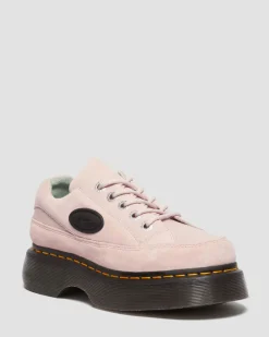 Chaussures Buzz en cuir à 5 œillets in Rose Poudré