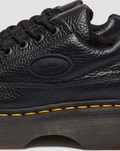 Chaussures Buzz en cuir Milled Nappa à 5 œillets in Noir