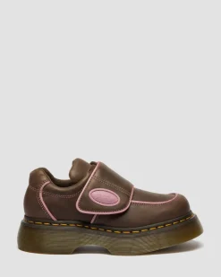 Chaussures Buzz Strap en cuir Wyoming in Marron Foncé