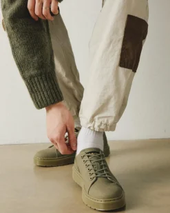 Chaussures casual Dante en toile in Muted Olive