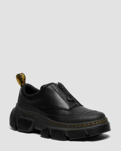 Chaussures DMXL Zip en cuir in Noir