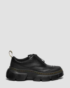 Chaussures DMXL Zip en cuir in Noir