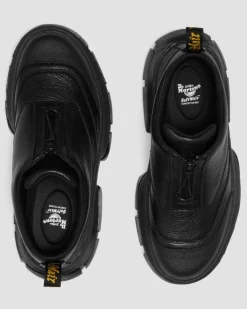 Chaussures DMXL Zip en cuir in Noir