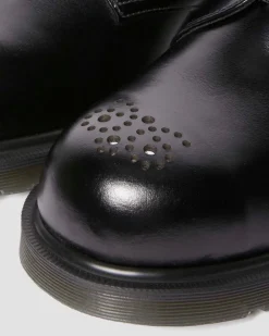 Chaussures 1461 en cuir Analine à coque en acier in Noir