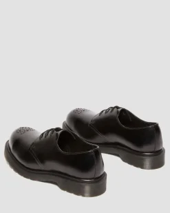 Chaussures 1461 en cuir Analine à coque en acier in Noir