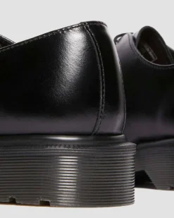 Chaussures 1461 en cuir Analine à coque en acier in Noir