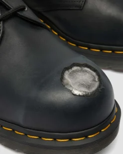 Chaussures 1461 en cuir à bout en métal in Noir