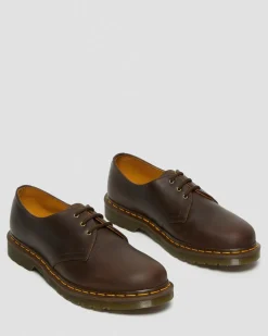 Chaussures 1461 en cuir Crazy Horse in Marron