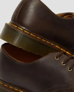 Chaussures 1461 en cuir Crazy Horse in Marron