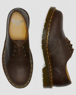 Chaussures 1461 en cuir Crazy Horse in Marron