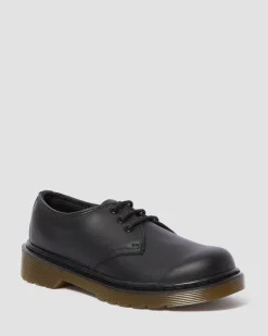 CHAUSSURES 1461 EN CUIR JUNIOR in Noir