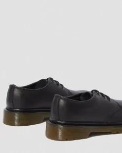 CHAUSSURES 1461 EN CUIR JUNIOR in Noir