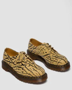 Chaussures 1461 en daim Wild Emboss in Brun Teck Et Noir