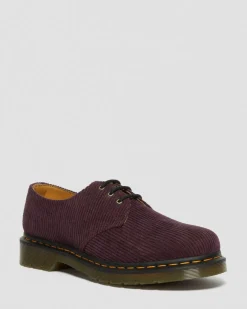 Chaussures 1461 en velours côtelé in Rouge Oxblood