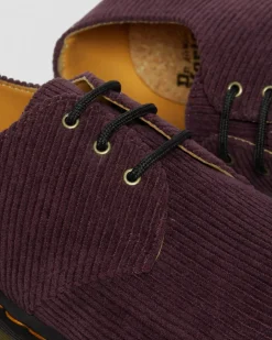 Chaussures 1461 en velours côtelé in Rouge Oxblood