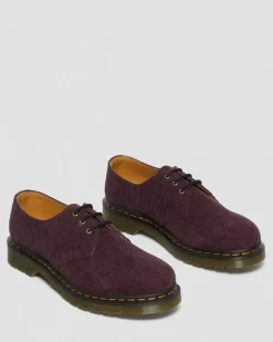 Chaussures 1461 en velours côtelé in Rouge Oxblood