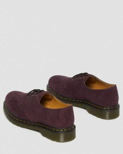 Chaussures 1461 en velours côtelé in Rouge Oxblood