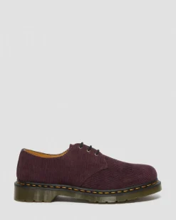 Chaussures 1461 en velours côtelé in Rouge Oxblood