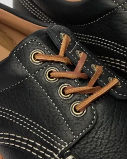 Chaussures Lowell en cuir Wild Grain à bout mocassin in Noir