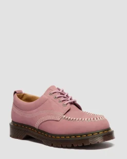 Chaussures Lowell en nubuck à bout mocassin in Rose Poudré