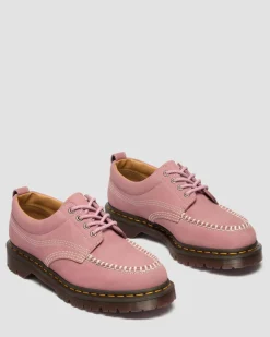 Chaussures Lowell en nubuck à bout mocassin in Rose Poudré