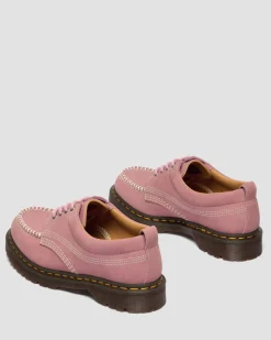 Chaussures Lowell en nubuck à bout mocassin in Rose Poudré