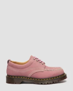 Chaussures Lowell en nubuck à bout mocassin in Rose Poudré
