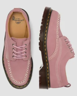 Chaussures Lowell en nubuck à bout mocassin in Rose Poudré