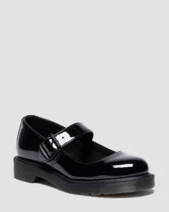 Chaussures Mariel II en cuir Patent Lamper à boucles et brides in Noir