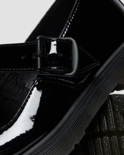 Chaussures Mariel II en cuir Patent Lamper à boucles et brides in Noir