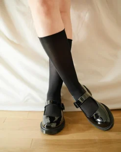 Chaussures Mariel II en cuir Patent Lamper à boucles et brides in Noir