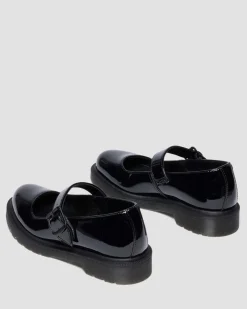 Chaussures Mariel II en cuir Patent Lamper à boucles et brides in Noir