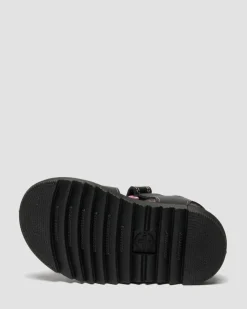 Chaussures Marlowe II Glitter Heart en cuir à brides pour tout-petit in Noir