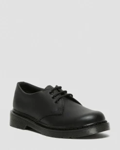 Chaussures 1461 Mono en cuir Softy T Junior in Noir