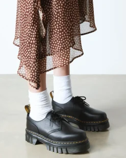 Chaussures plateformes Audrick en cuir Nappa Lux in Noir
