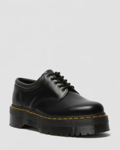Chaussures plateformes Quad 8053 en cuir in Noir