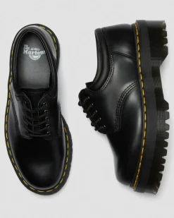 Chaussures plateformes Quad 8053 en cuir in Noir