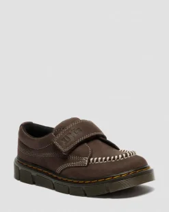 Chaussures Raffe en Tumbled Nubuck à brides Junior in Marron Foncé