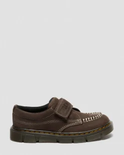 Chaussures Raffe en Tumbled Nubuck à brides Junior in Marron Foncé