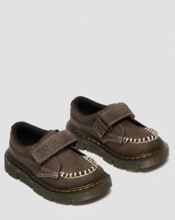 Chaussures Raffe en Tumbled Nubuck à brides pour tout-petit in Marron Foncé