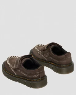 Chaussures Raffe en Tumbled Nubuck à brides pour tout-petit in Marron Foncé