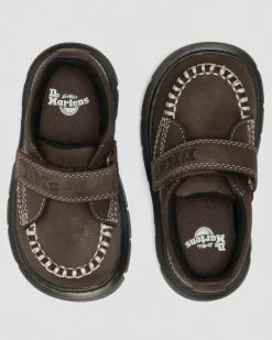 Chaussures Raffe en Tumbled Nubuck à brides pour tout-petit in Marron Foncé