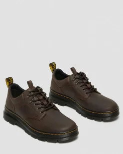 Chaussures utilitaires Reeder en cuir Crazy Horse in Marron Foncé